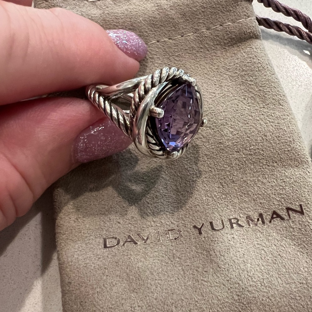 David Yurman infinity amethyst cocktail ring